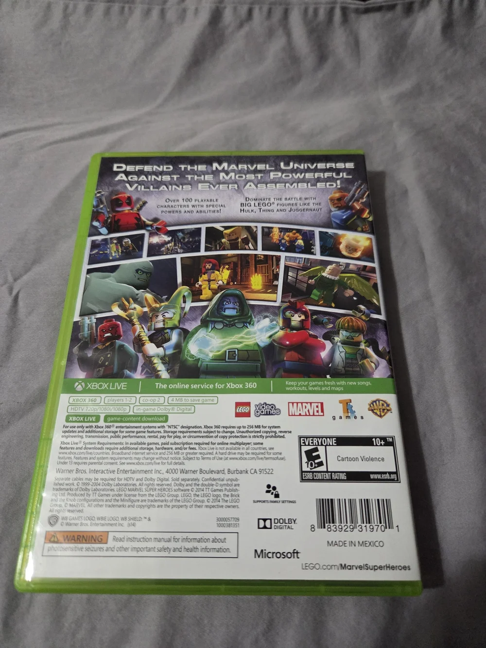 LEGO Marvel Super Heroes (Xbox 360) - Green Case by LEGO/Marvel